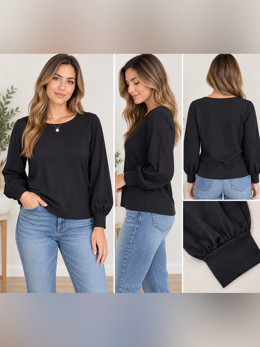 Forever 21 Black Dolman Top Small
